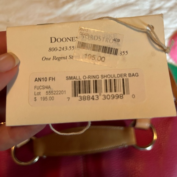 Dooney & Bourke Fuschia Small O Ring Shoulder Bag - Picture 5 of 5